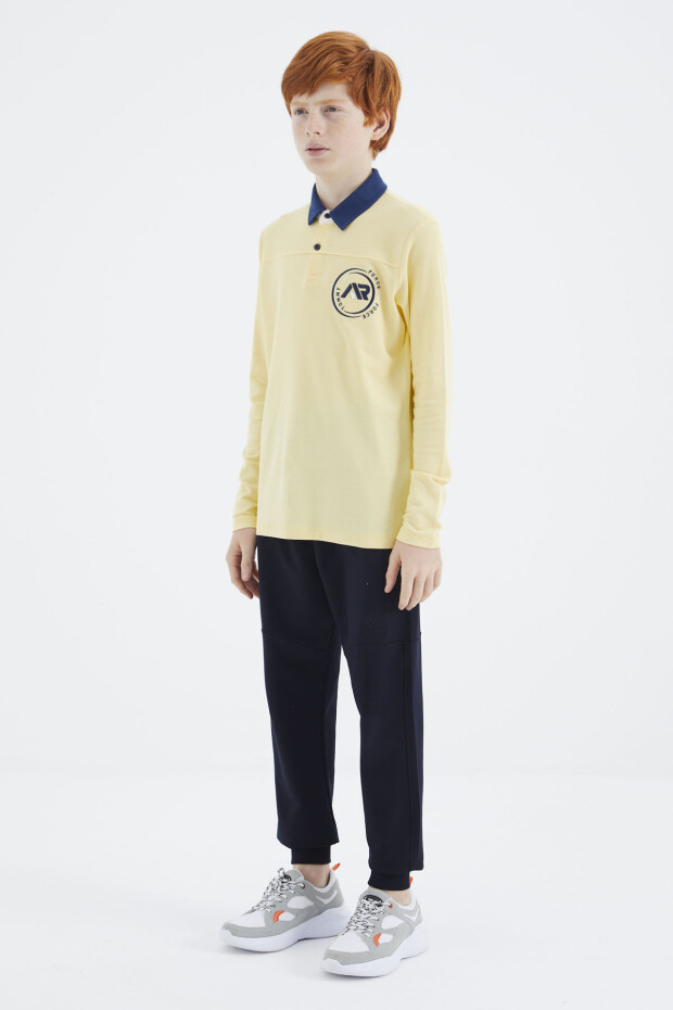 Sarı Polo Yaka Erkek Çocuk T-Shirt - 11172 - 6