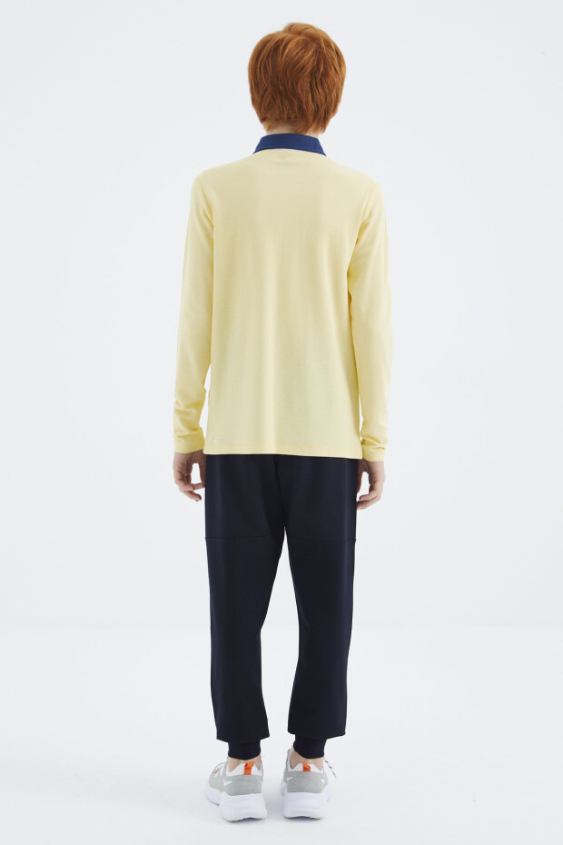 Sarı Polo Yaka Erkek Çocuk T-Shirt - 11172 - 9