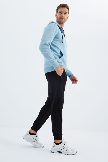 Siyah Bağcıklı Erkek Eşofman Alt - 82110 - TOMMYLIFE (1)