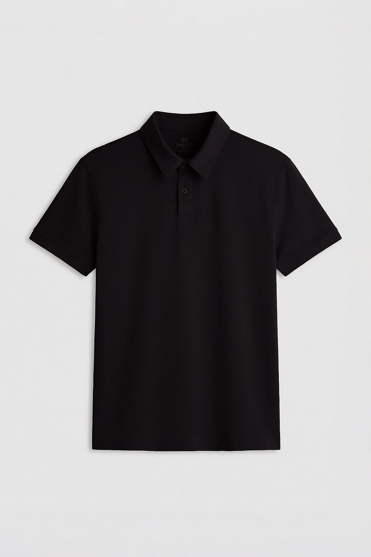 Siyah Standart Kalıp Basic Polo Yaka Erkek T-Shirt - 87768 - TOMMYLIFE