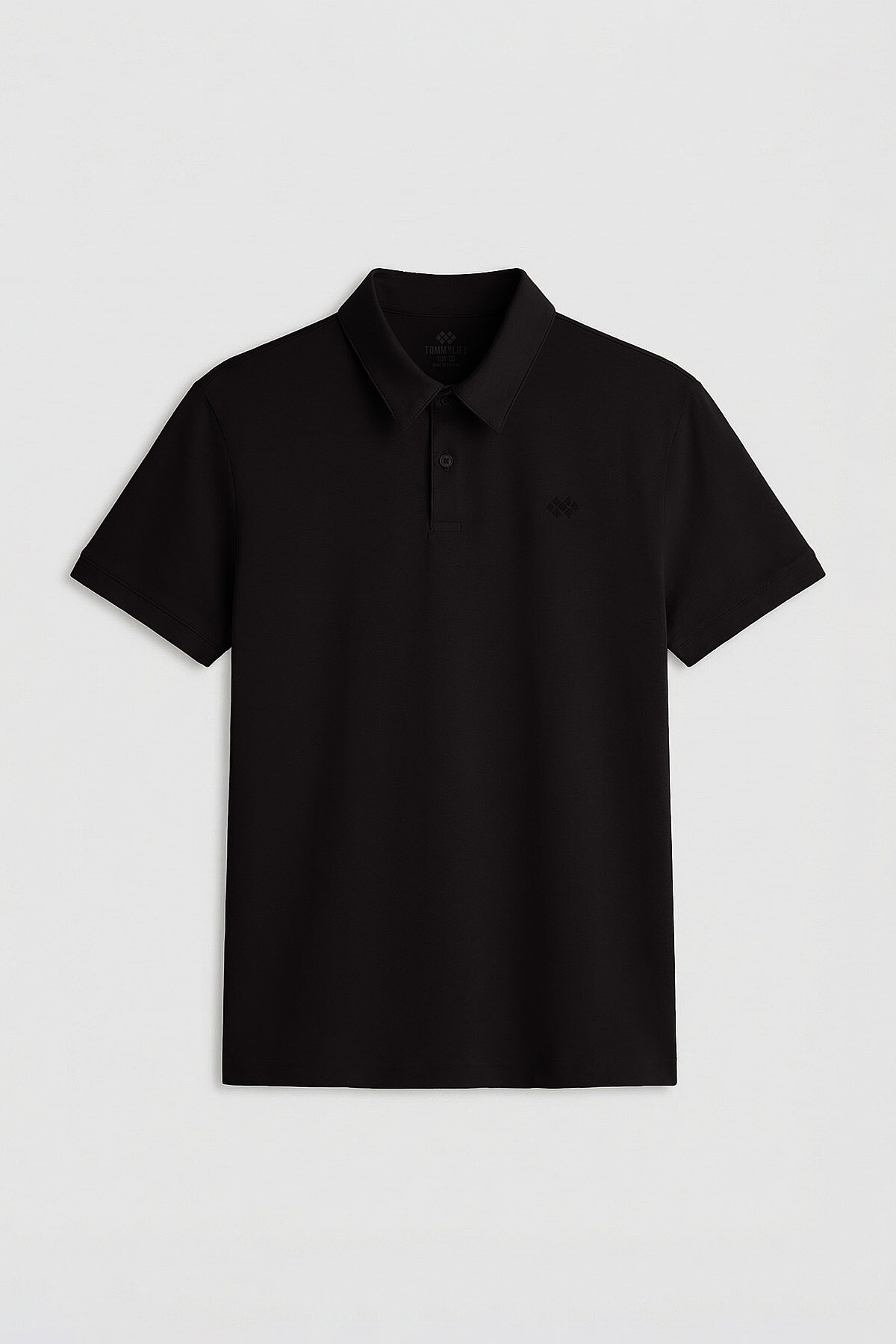 Siyah Standart Kalıp Basic Polo Yaka Erkek T-Shirt - 87748 - TOMMYLIFE