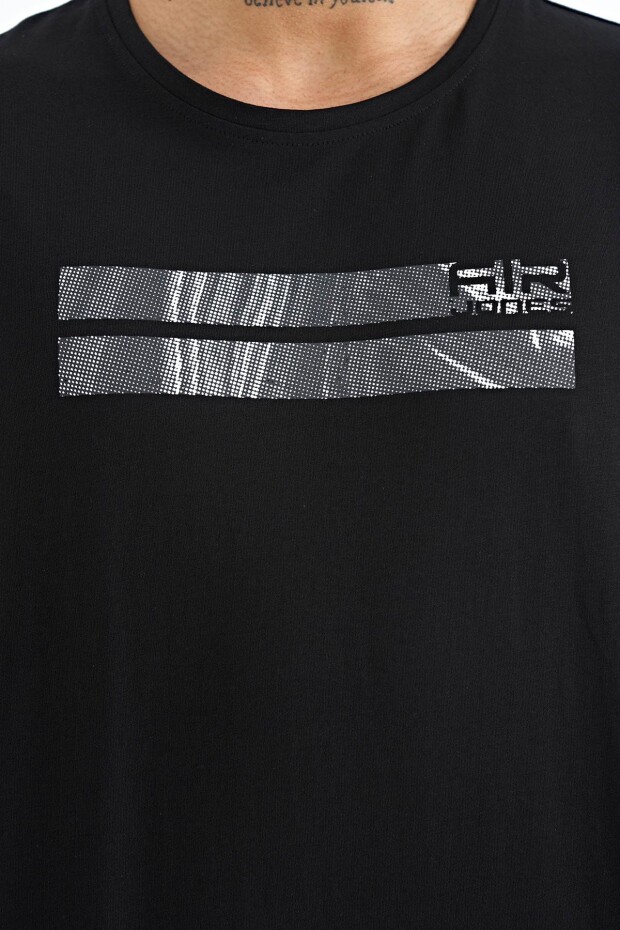 Peter Siyah O Yaka Erkek T-Shirt - 88204