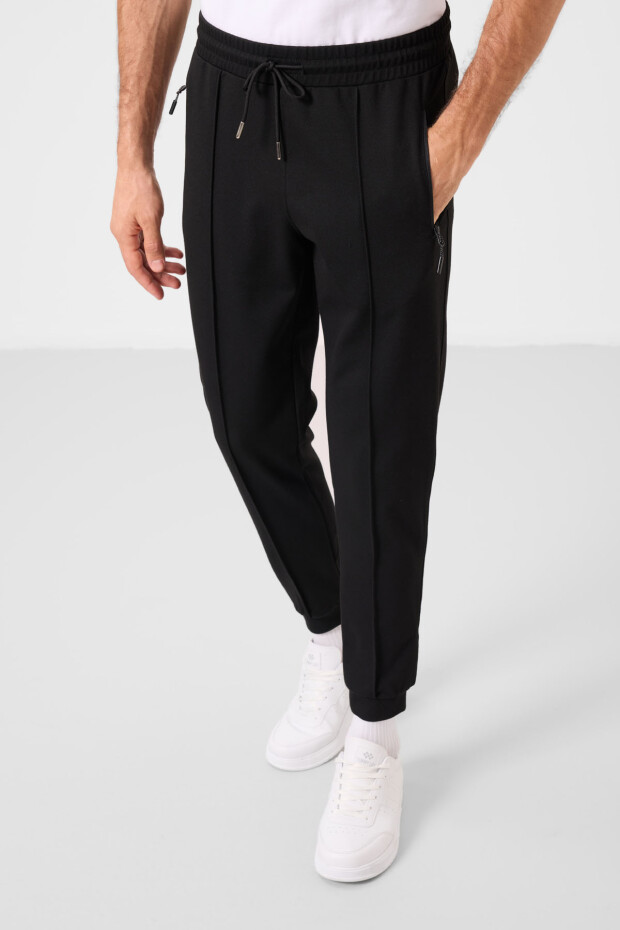 Siyah Jogger Erkek Eşofman Altı - 82113 - 6