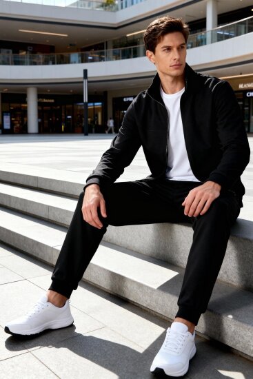 Hugo Siyah Jogger Erkek Eşofman Takım - 85198 - Air Jones