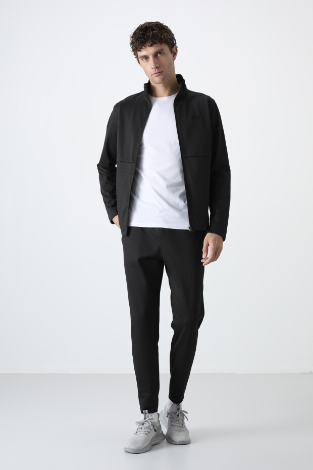 Carlos Siyah Standart Kalıp Erkek Eşofman Takım - 85209 - 6