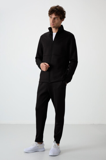 Bran Siyah Scuba Kumaş Erkek Eşofman Takım - 85199 - Air Jones