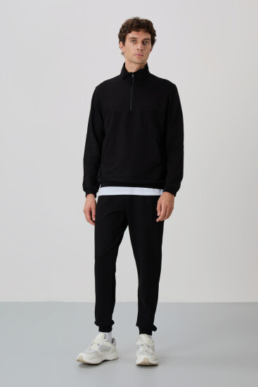 Herbert Siyah Dik Yaka Eşofman Takım - 85233 - Air Jones