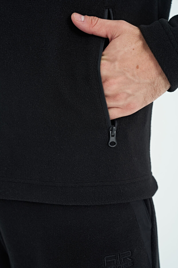 Doyle Siyah Erkek Polar Eşofman Takım - 85225 - 5