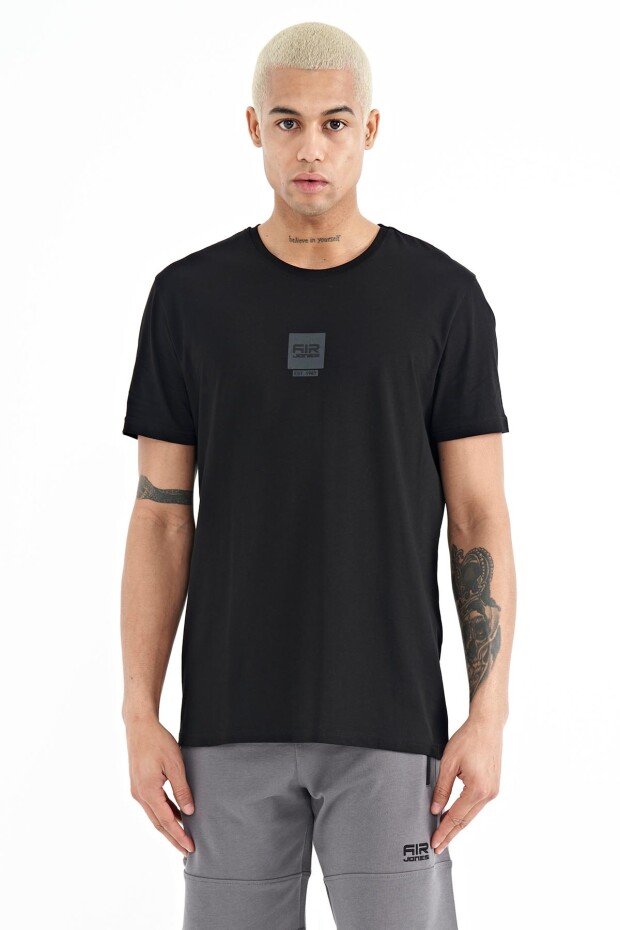 Bert Siyah Standart Kalıp Erkek T-Shirt - 88210
