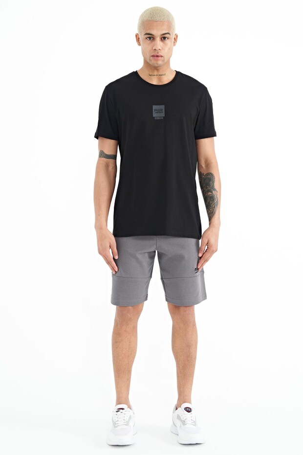 Bert Siyah Standart Kalıp Erkek T-Shirt - 88210