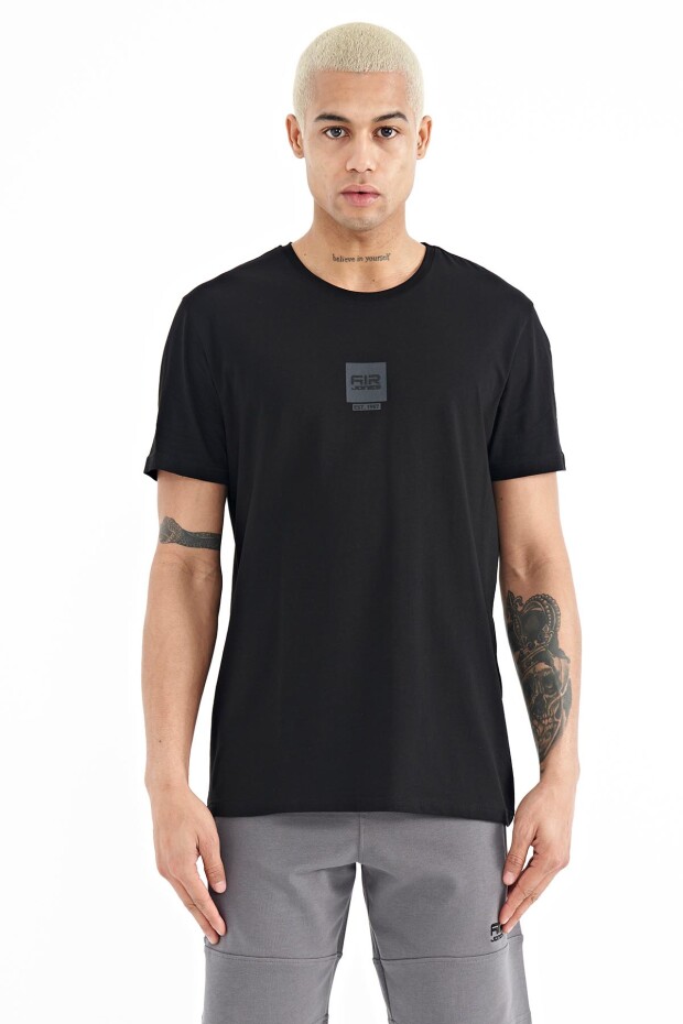 Bert Siyah Standart Kalıp Erkek T-Shirt - 88210