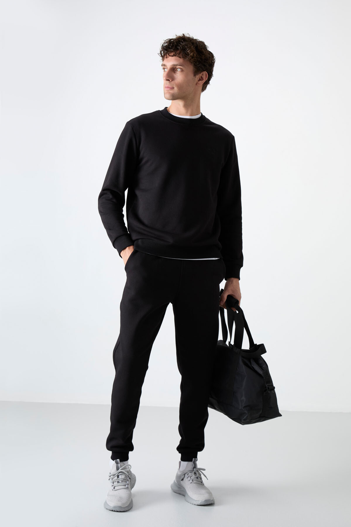 Andy Siyah Şardonlu Erkek Eşofman Takım - 85190 - Air Jones