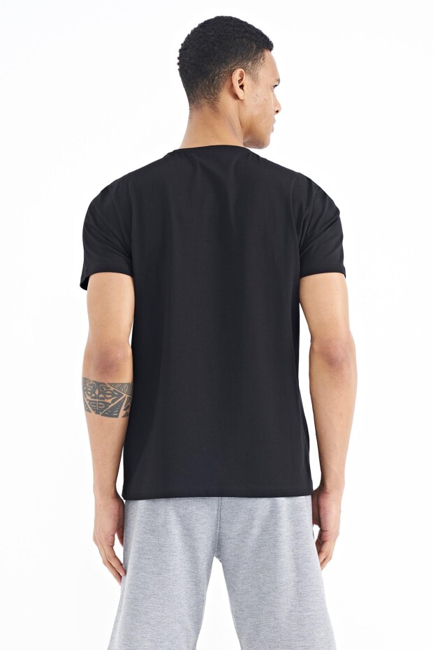 Louis Siyah Standart Kalıp Erkek T-Shirt - 88202
