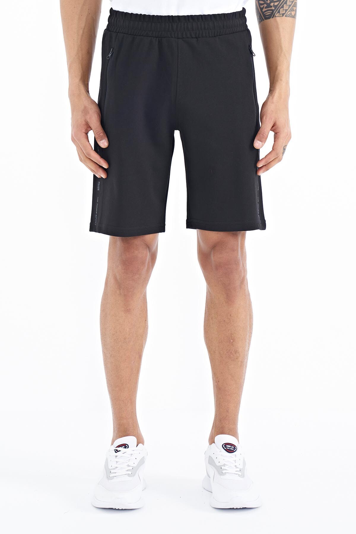 Alfred Siyah Standart Kalıp Erkek Şort - 81244 - Air Jones (1)