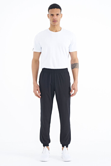 Siyah Yan Cep Detaylı Jogger Erkek Eşofman Alt - 84944 