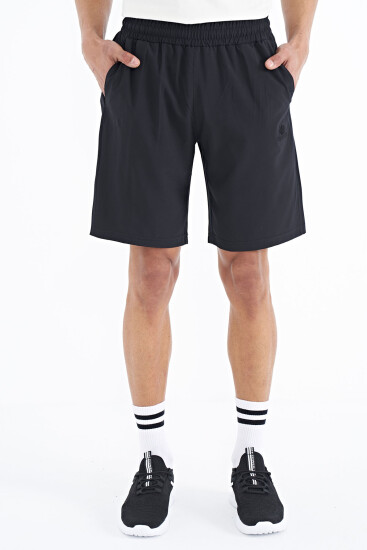 Siyah Yan Cep Detaylı Lastikli Erkek Şort - 81238 - TOMMYLIFE