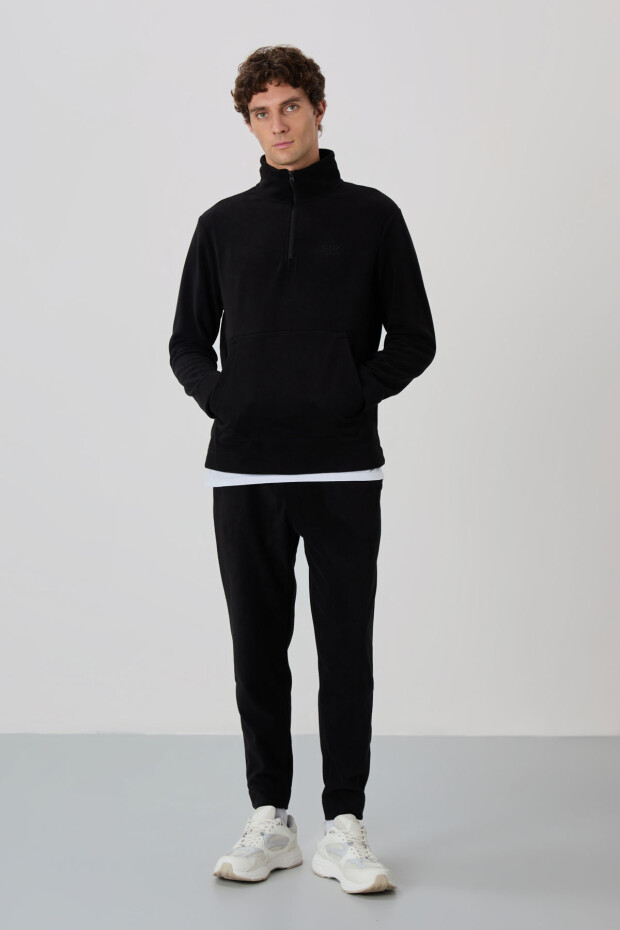 Carol Siyah Polar Erkek Eşofman Takım - 85226 - 4