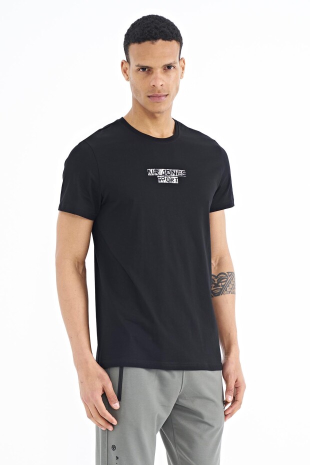 Harley Siyah Standart Kalıp Erkek T-Shirt - 88203