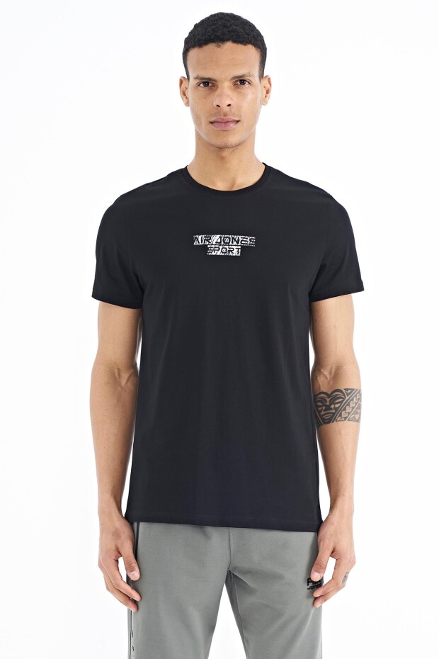 Harley Siyah Standart Kalıp Erkek T-Shirt - 88203