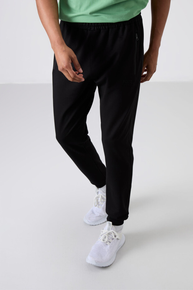 Rory Siyah Jogger Erkek Eşofman Alt - 84909 - 4