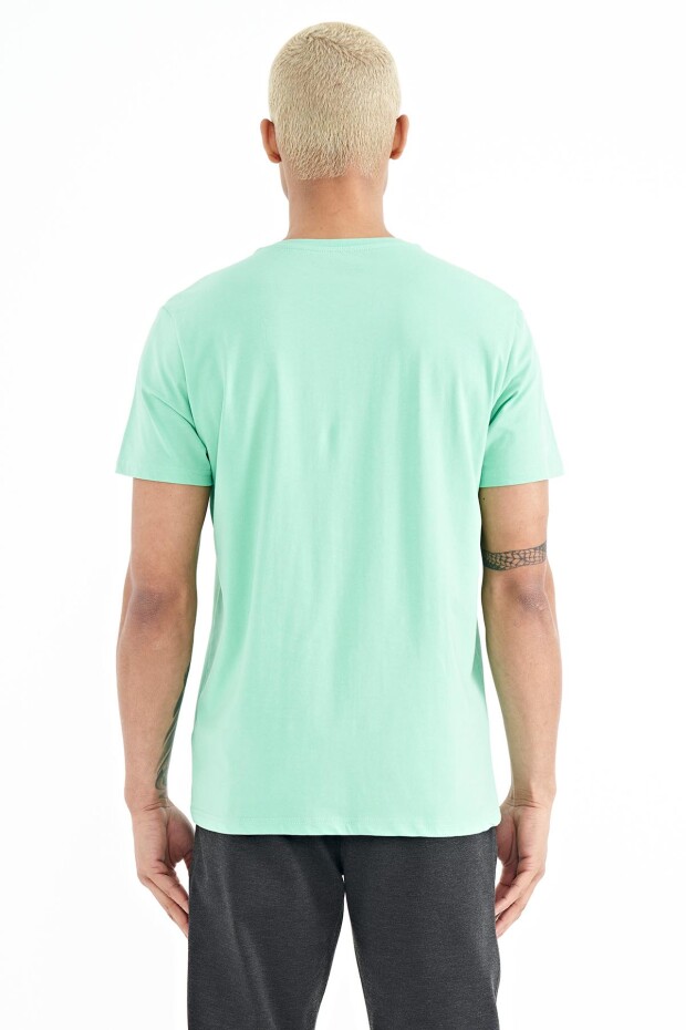 Casey Su Yeşili Standart Kalıp Erkek T-Shirt - 88205