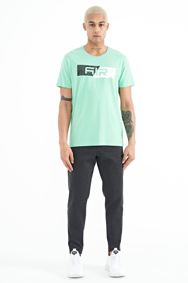 Casey Su Yeşili Standart Kalıp Erkek T-Shirt - 88205