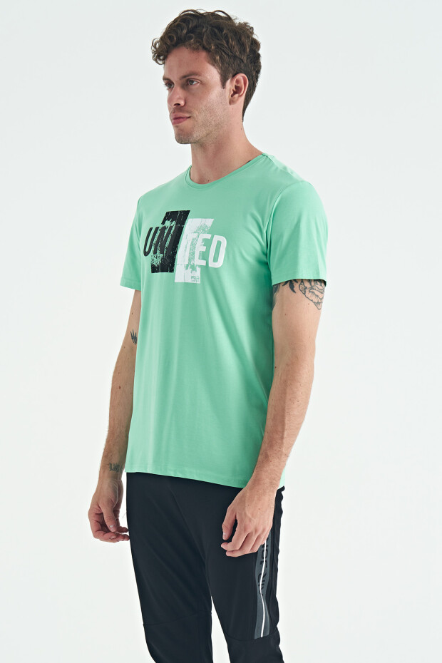 Elvis Su Yeşili Standart Kalıp Erkek T-Shirt - 88218