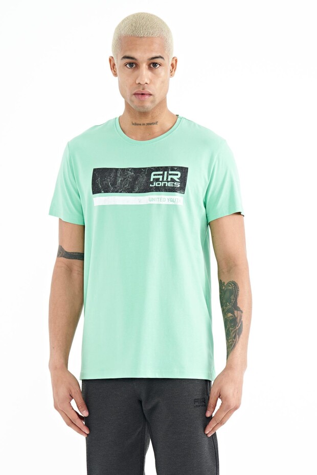 Luke Su Yeşili O Yaka Erkek T-Shirt - 88221