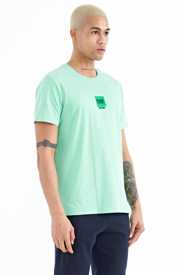 Bert Su Yeşili Standart Kalıp Erkek T-Shirt - 88210