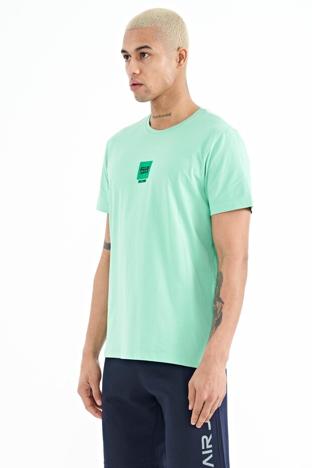 Bert Su Yeşili Standart Kalıp Erkek T-Shirt - 88210
