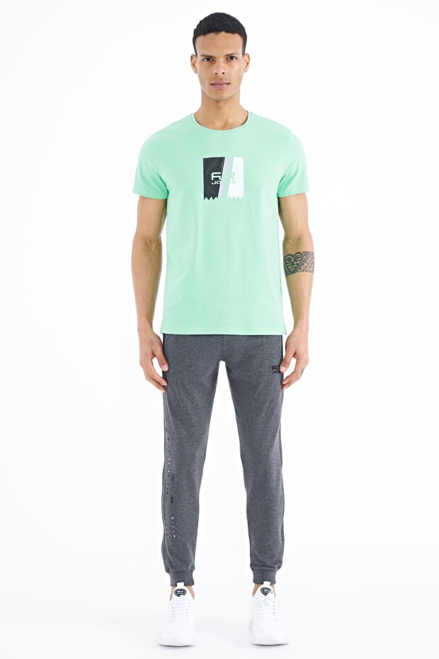 Frank Su Yeşili Standart Kalıp Erkek T-Shirt - 88219