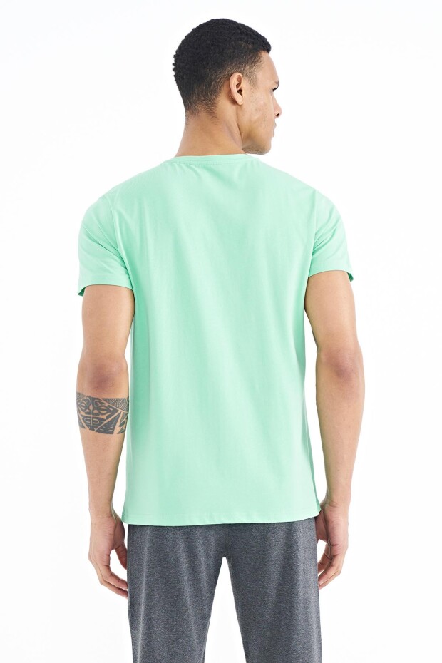 Frank Su Yeşili Standart Kalıp Erkek T-Shirt - 88219