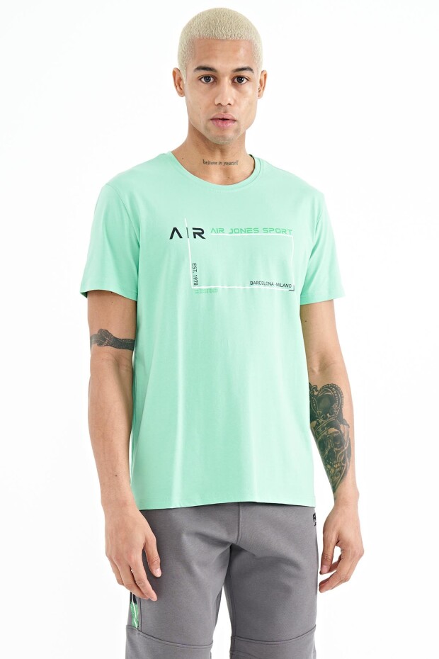Otis Su Yeşili Standart Kalıp Erkek T-Shirt - 88228