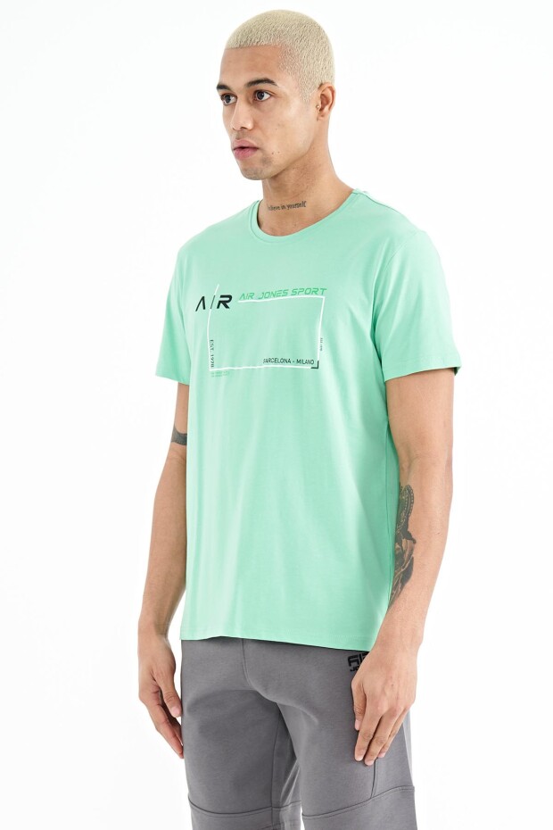 Otis Su Yeşili Standart Kalıp Erkek T-Shirt - 88228