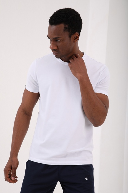 Syh - Byz - Laci Basic Kısa Kol Standart Kalıp O Yaka 3lü Erkek T-Shirt - 87987 - Thumbnail