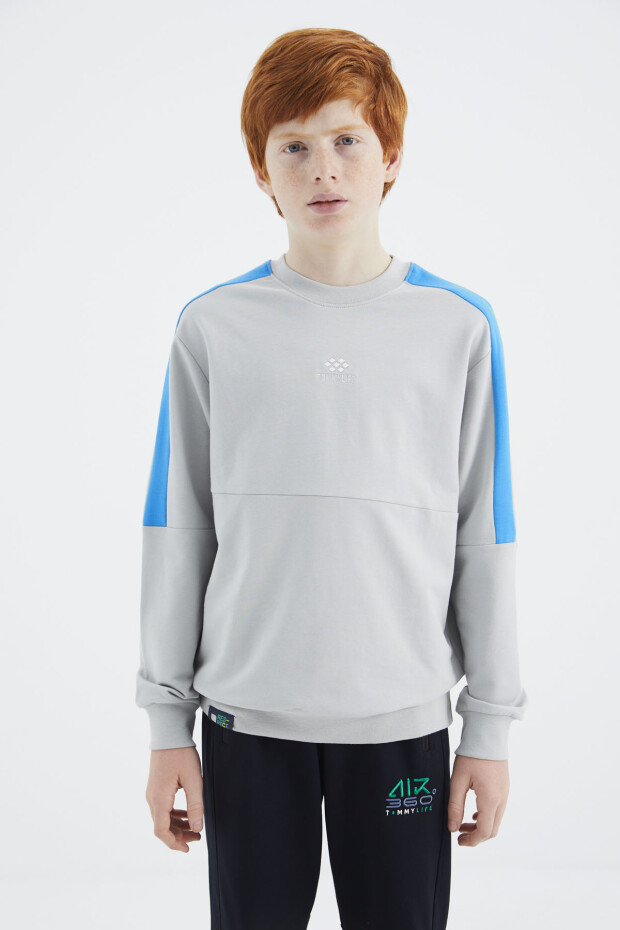 Taş Basic O Yaka Erkek Çocuk Sweatshirt - 11182