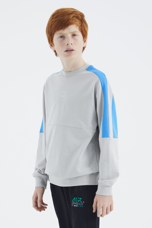 Taş Basic O Yaka Erkek Çocuk Sweatshirt - 11182