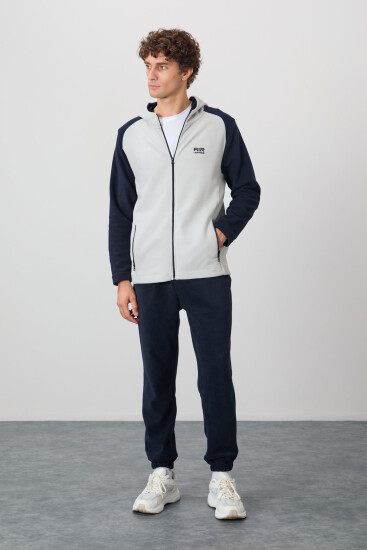 Connell Taş Rahat Kalıp Polar Erkek Sweatshirt - 88313 - Air Jones (1)