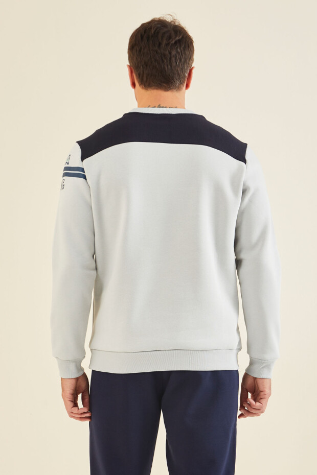 Taş O Yaka Rahat Form Erkek Sweatshirt - 88316