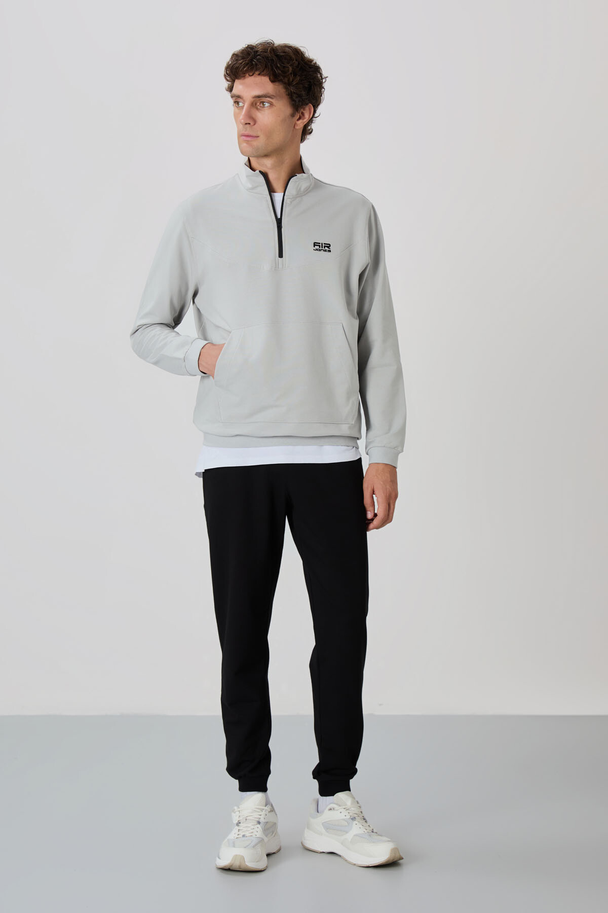 Herbert Taş - Siyah Dik Yaka Eşofman Takım - 85233 - Air Jones