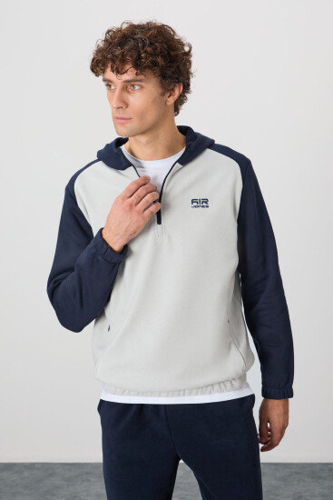 Ruby Taş Standart Kalıp Polar Erkek Sweatshirt - 88300 