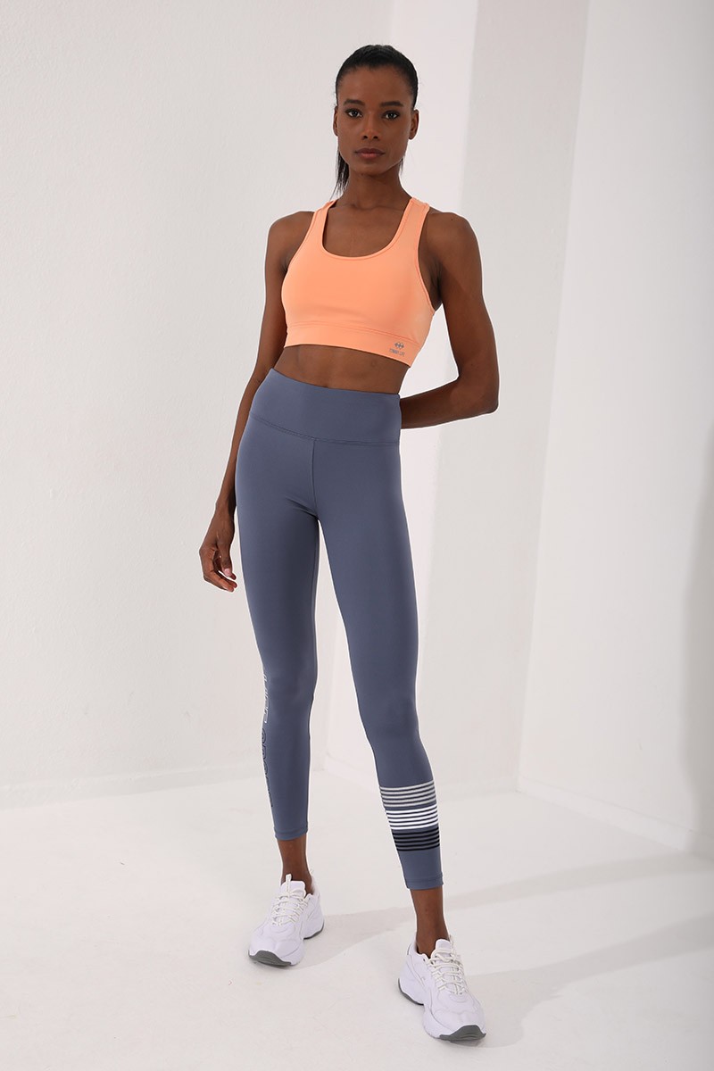 Yavruagzı Sırt Detaylı Dar Kalıp U Yaka Kadın Spor Büstiyer - 97120 - TOMMYLIFE (1)