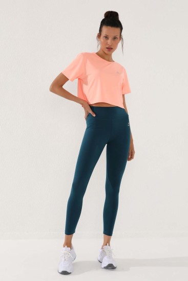 Zümrüt Yüksek Bel Toparlayıcı Slim Fit Dar Paça Kadın Tayt - 94011 