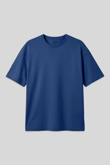 Parlament %100 Pamuk Kalın Yumuşak Dokulu Oversize Fit Basic Erkek T-Shirt - 88353 
