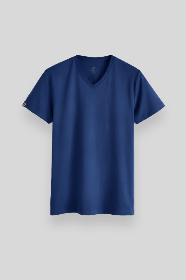 Parlament Basic Kısa Kol Standart Kalıp V Yaka Erkek T-Shirt - 87912 - 3