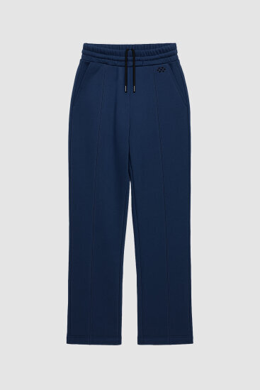 Parlament Geniş Paça Ön Dikiş Detaylı Battal Büyük Beden Kadın Eşofman Altı - 94654 - TOMMYLIFE