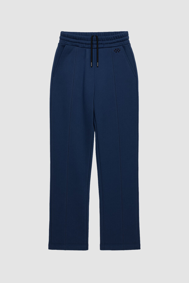 Parlament Geniş Paça Ön Dikiş Detaylı Battal Büyük Beden Kadın Eşofman Altı - 94654 - 1