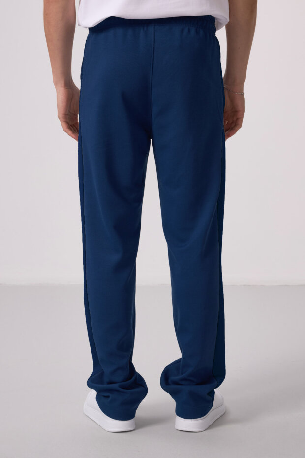 Parlament Yüzeyi Dokulu Standart Fit Palazzo Erkek Pantolon - 82171 - 5