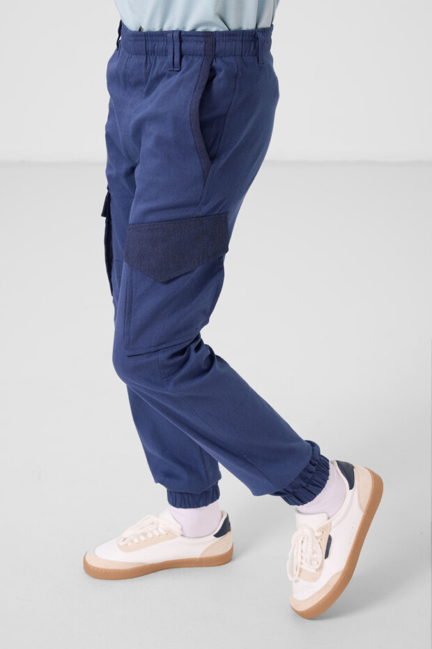 Parlament Standart Fit Dokuma Hafif Esnek Chino Erkek Çocuk Pantolon - 11271 - 3