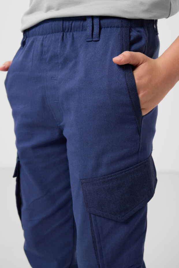 Parlament Standart Fit Dokuma Hafif Esnek Chino Erkek Çocuk Pantolon - 11271 - 4